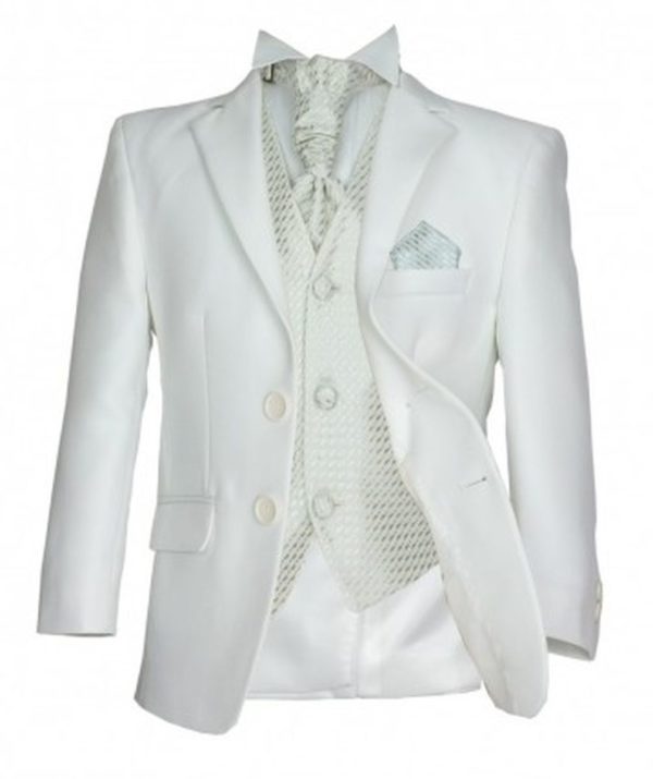 cefai Ivory Satin Communion Suit