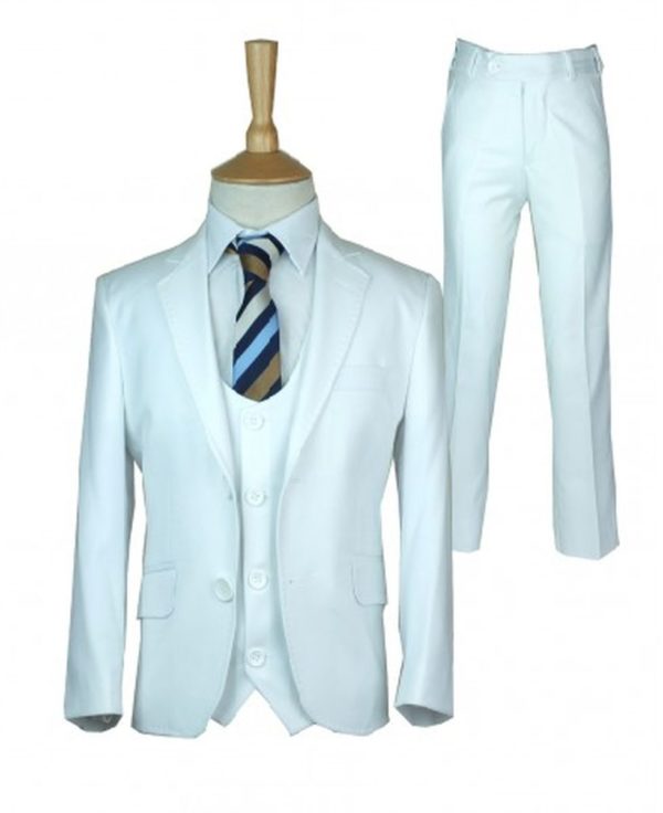 cefai White Communion Suit